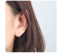 Silver Plain Earring HO-1744